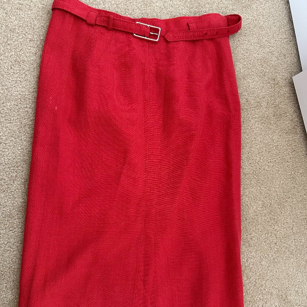 Marc Jacobs Red Belted Skirt